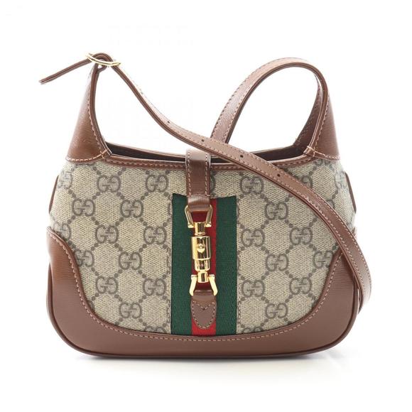 GUCCI Brown Leather Jackie Bag - Picture 1 of 5